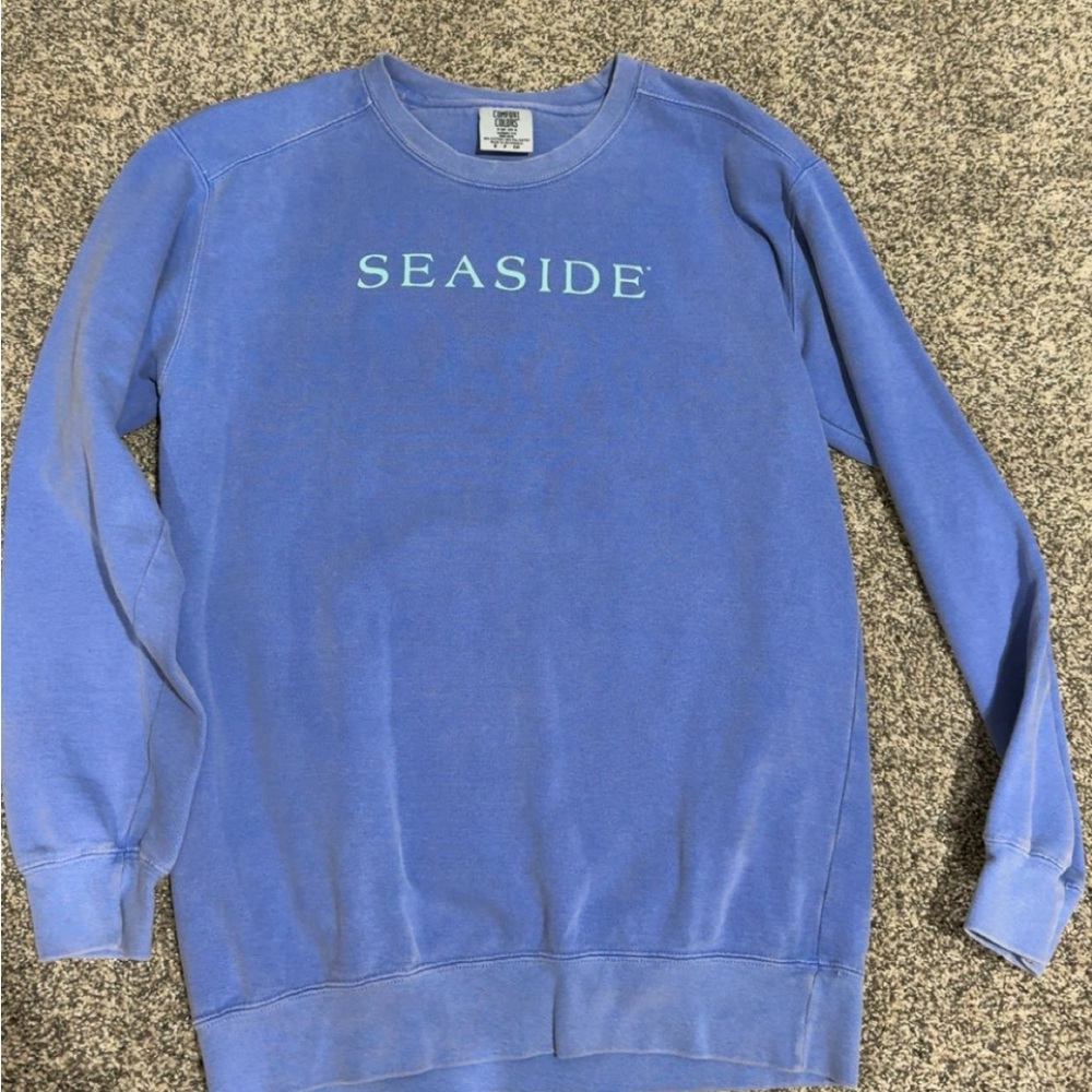 Seaside Blue Crewneck Sweater